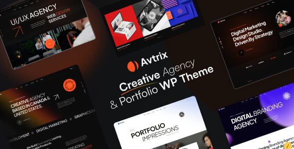 Avtrix - Creative Agency & Portfolio WordPress Theme