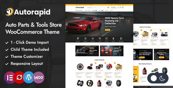 Autorapid - Automobile and Tools Store Elementor WooCommerce Responsive Theme