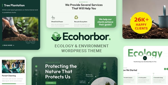 Ecohorbor - Ecology & Environment WordPress Theme