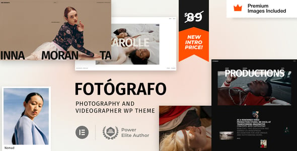 Fotógrafo - Photography Videographer WordPress Theme