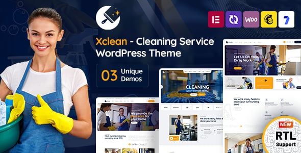 Xclean - Cleaning Services WordPress Theme