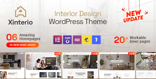 Xinterio - Interior Design WordPress Theme + RTL