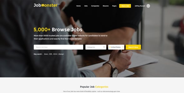 Jobmonster - Job Board WordPress Theme