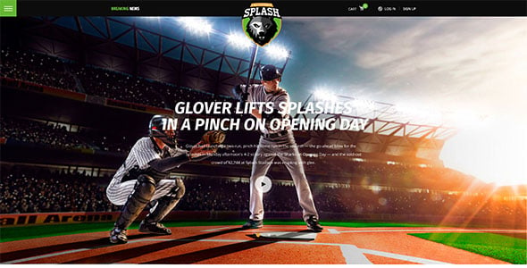 Splash - Sport Club WordPress Theme for Basketball, Football, Hockey