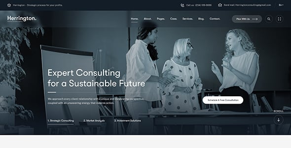 Herrington - Business Consulting WordPress Theme