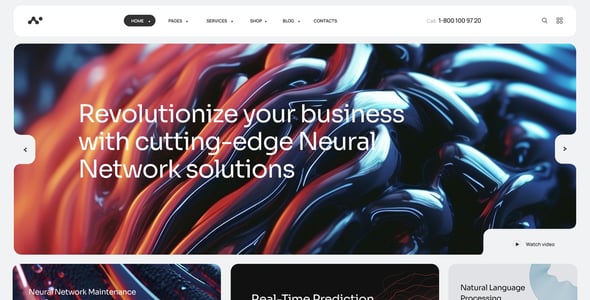 Neuros | AI Agency & Technology WordPress Theme