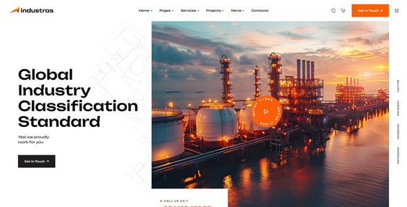 Industras - Industry & Factory WordPress Theme