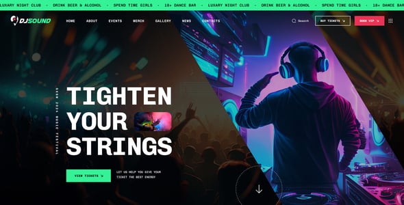 DJsound - Night Club WordPress Theme