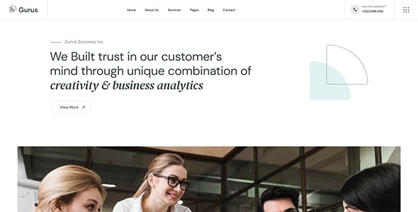 Gurus - Business Consulting WordPress Theme