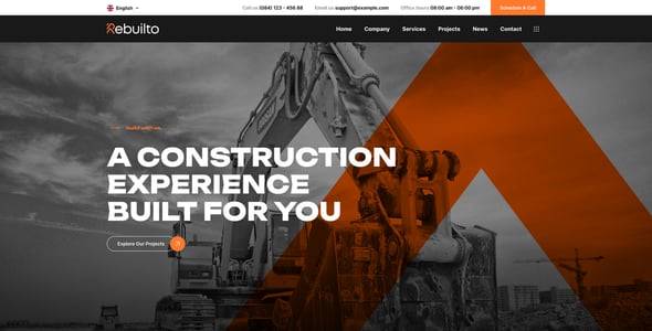 Rebuilto - Construction WordPress Theme