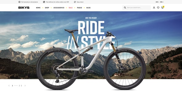 Bikys - Bike & Accessories Woocommerce Theme