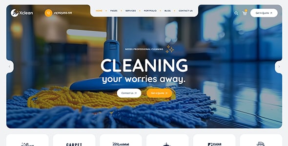 Xclean - Cleaning Services WordPress Theme