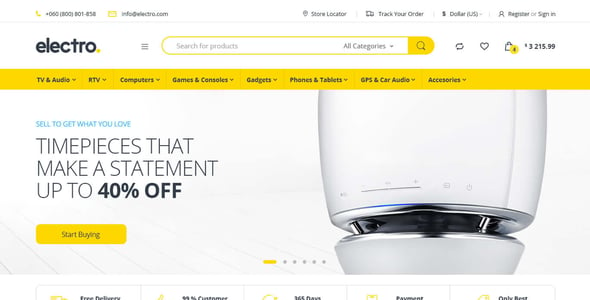 Electro Electronics Store WooCommerce Theme