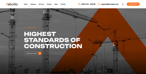 Rebuilto - Construction WordPress Theme