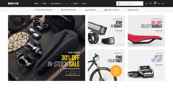 Bikys - Bike & Accessories Woocommerce Theme