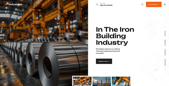 Industras - Industry & Factory WordPress Theme