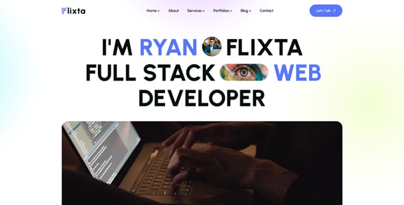 Flixta - Personal Portfolio WordPress Theme