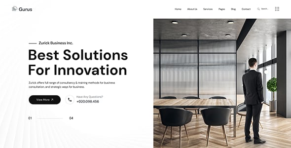 Gurus - Business Consulting WordPress Theme