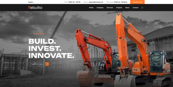 Rebuilto - Construction WordPress Theme