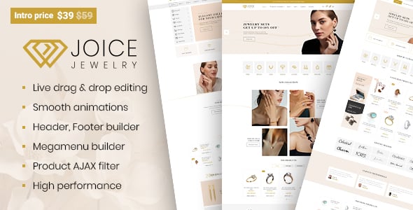 Joice Jewelry Store - Jewelry & Watches WordPress Theme