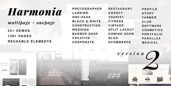 Harmonia - Creative Multi-Purpose WordPress Theme