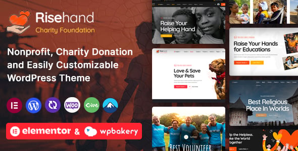 RiseHand - Charity & Donation WordPress Theme