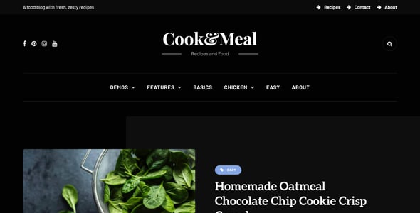 Cook&Meal - Food Blog & Recipe WordPress Theme