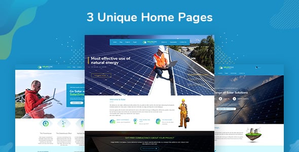 Solar Energy - Wind & Power Company WordPress Theme