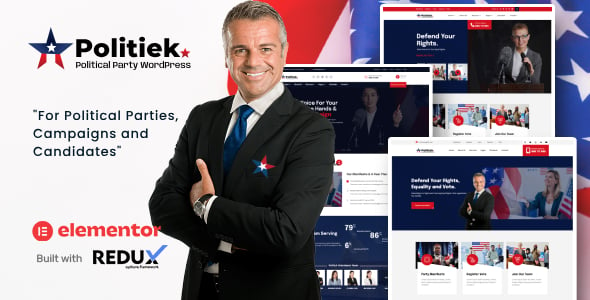 Politiek - Politics & Election WordPress Theme