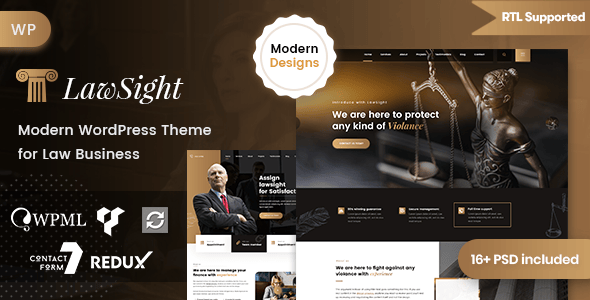 Lawsight - Law & Lawyer WordPress