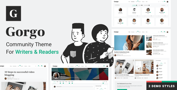 Gorgo - Multi-Purpose Collaborative Blog & Community BuddyPress Theme
