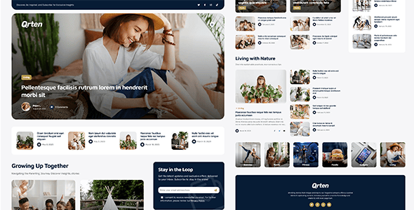 Qrten - Block-Based WordPress Theme for Blog & Magazine