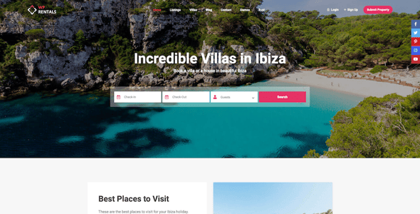 WP Rentals - Booking Accommodation WordPress Theme