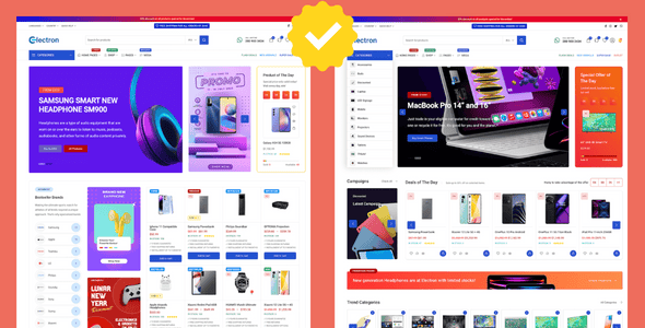 Electron - Elementor Electronics Store WooCommerce Theme