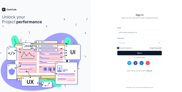 Dashcode Next – Tailwind & Next.js Admin Dashboard with shadcn UI (Typescript)