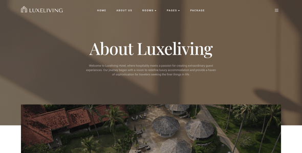 Luxeliving – Luxury Resort & Hotel Elementor Template Kit