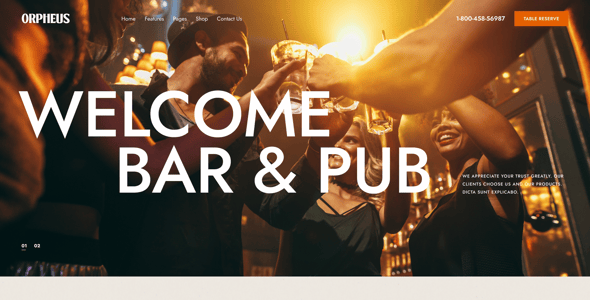 Orpheus - Karaoke Bar & Club WordPress Theme