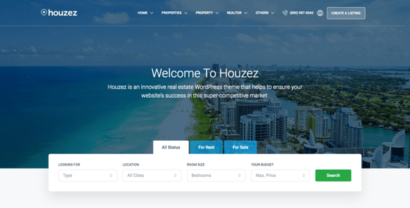 Houzez - Real Estate WordPress Theme