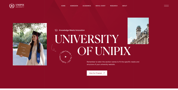 Unipix - University Education WordPress Theme