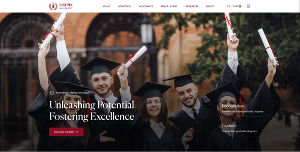 Unipix - University Education WordPress Theme