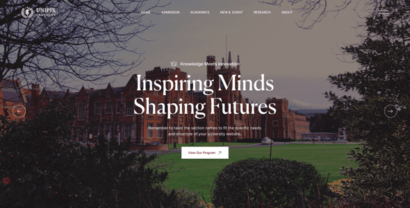 Unipix - University Education WordPress Theme